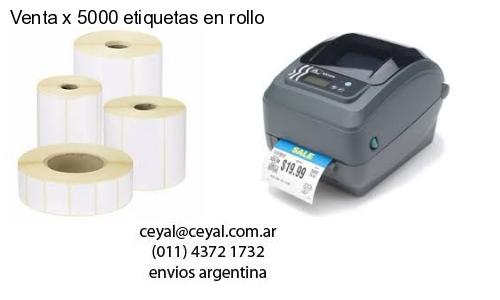 Venta x 5000 etiquetas en rollo