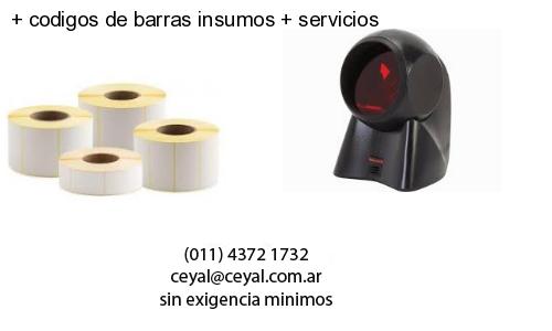   codigos de barras insumos   servicios