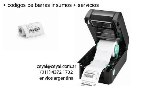 codigos de barras insumos servicios