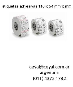 etiquetas adhesivas 110 x 54 mm x mm