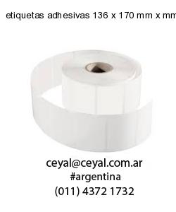 etiquetas adhesivas 136 x 170 mm x mm