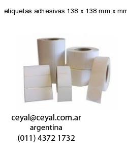 etiquetas adhesivas 138 x 138 mm x mm