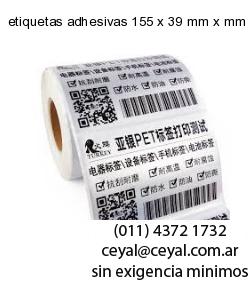 etiquetas adhesivas 155 x 39 mm x mm