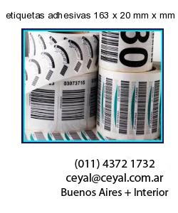 etiquetas adhesivas 163 x 20 mm x mm