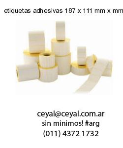 etiquetas adhesivas 187 x 111 mm x mm