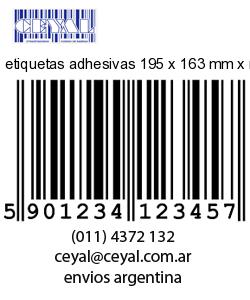 etiquetas adhesivas 195 x 163 mm x mm