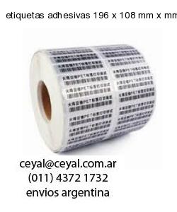 etiquetas adhesivas 196 x 108 mm x mm