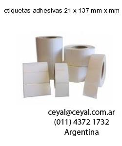 etiquetas adhesivas 21 x 137 mm x mm