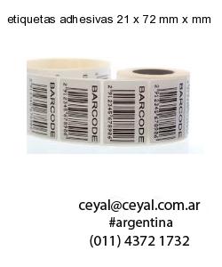 etiquetas adhesivas 21 x 72 mm x mm