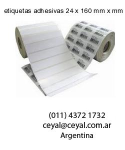 etiquetas adhesivas 24 x 160 mm x mm