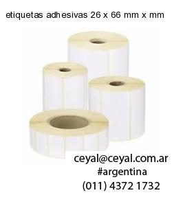 etiquetas adhesivas 26 x 66 mm x mm
