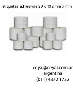 etiquetas adhesivas 28 x 132 mm x mm