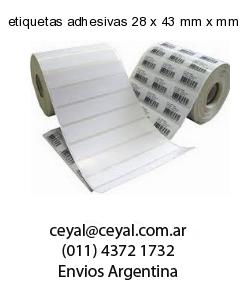 etiquetas adhesivas 28 x 43 mm x mm