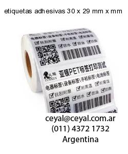 etiquetas adhesivas 30 x 29 mm x mm