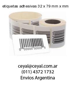 etiquetas adhesivas 32 x 79 mm x mm