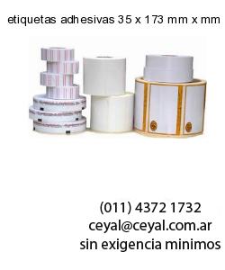 etiquetas adhesivas 35 x 173 mm x mm
