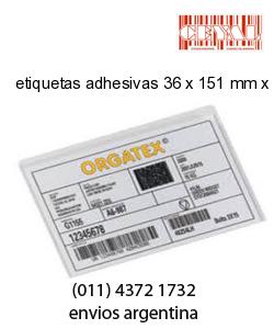 etiquetas adhesivas 36 x 151 mm x mm