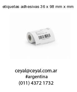 etiquetas adhesivas 36 x 98 mm x mm