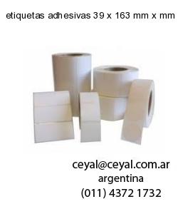 etiquetas adhesivas 39 x 163 mm x mm