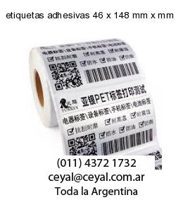 etiquetas adhesivas 46 x 148 mm x mm
