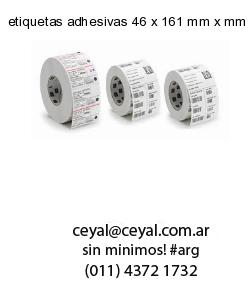 etiquetas adhesivas 46 x 161 mm x mm
