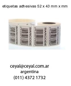 etiquetas adhesivas 52 x 43 mm x mm