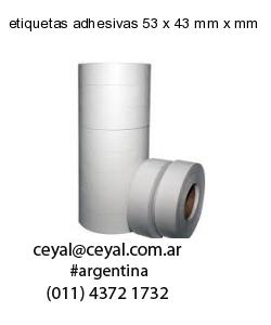 etiquetas adhesivas 53 x 43 mm x mm