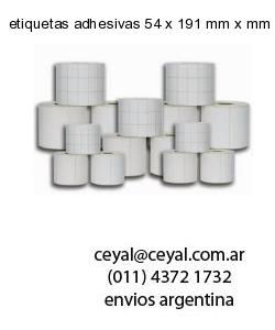 etiquetas adhesivas 54 x 191 mm x mm