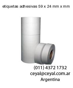 etiquetas adhesivas 59 x 24 mm x mm