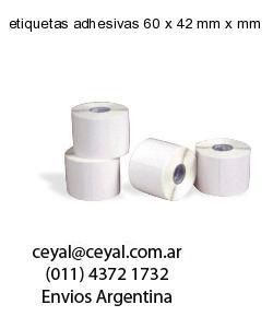 etiquetas adhesivas 60 x 42 mm x mm