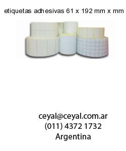 etiquetas adhesivas 61 x 192 mm x mm