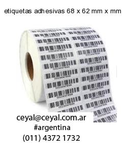 etiquetas adhesivas 68 x 62 mm x mm