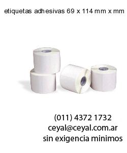 etiquetas adhesivas 69 x 114 mm x mm