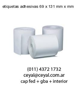 etiquetas adhesivas 69 x 131 mm x mm