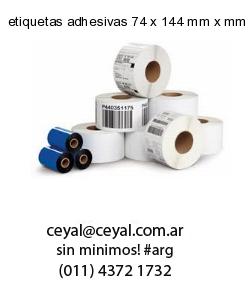 etiquetas adhesivas 74 x 144 mm x mm
