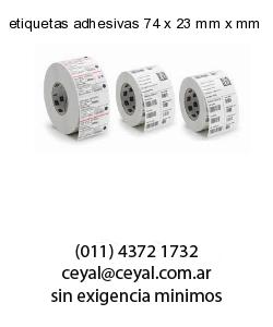 etiquetas adhesivas 74 x 23 mm x mm