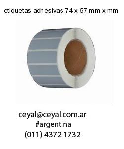 etiquetas adhesivas 74 x 57 mm x mm