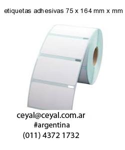 etiquetas adhesivas 75 x 164 mm x mm