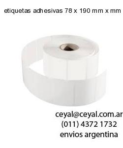 etiquetas adhesivas 78 x 190 mm x mm