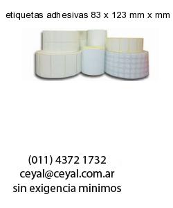etiquetas adhesivas 83 x 123 mm x mm