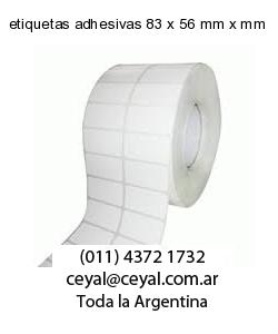 etiquetas adhesivas 83 x 56 mm x mm
