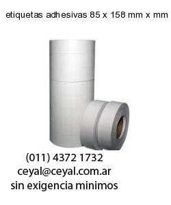 etiquetas adhesivas 85 x 158 mm x mm