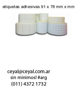 etiquetas adhesivas 91 x 78 mm x mm