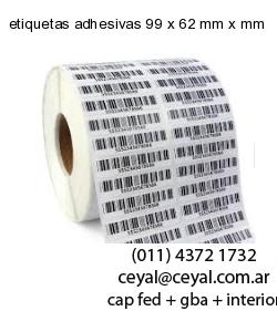 etiquetas adhesivas 99 x 62 mm x mm