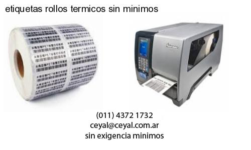 etiquetas rollos termicos sin minimos