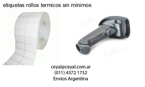 etiquetas rollos termicos sin minimos