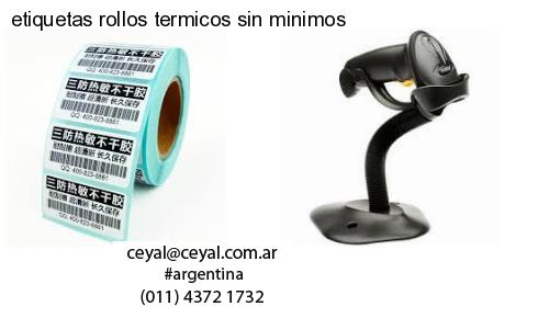 etiquetas rollos termicos sin minimos