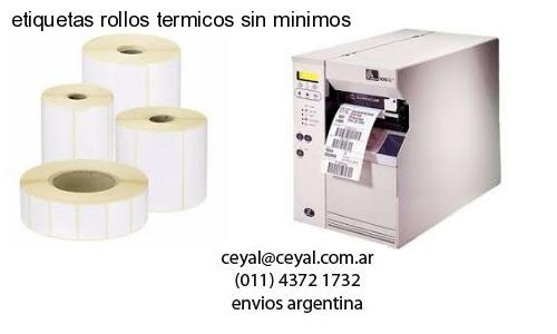 etiquetas rollos termicos sin minimos