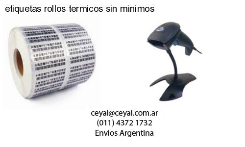 etiquetas rollos termicos sin minimos