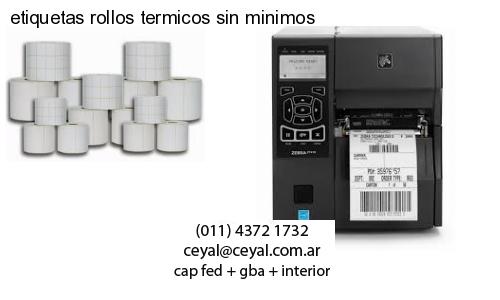 etiquetas rollos termicos sin minimos